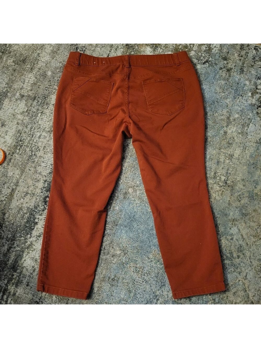Christopher & Banks Rust Capris Size 14P - Picture 2 of 5
